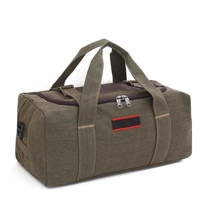 Large Capaci Canvas Travel Bag Handheld Long Distance Lage Bag for Men And Women on Busin Trips Wear Resistant Chee...