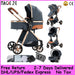 Baby Stroller 3-in-1 Lightweight stroller Travel System Multifunctional Pram with Aluminum Frame Compact Stroller for Newborn