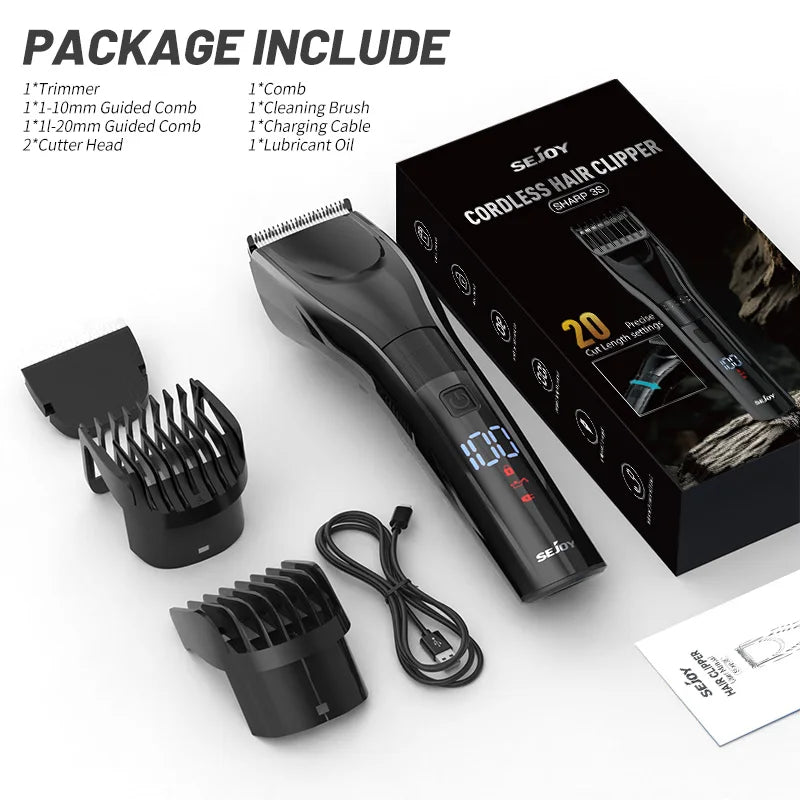 Original Sejoy rechargeable Hair Clipper Kit For Men.