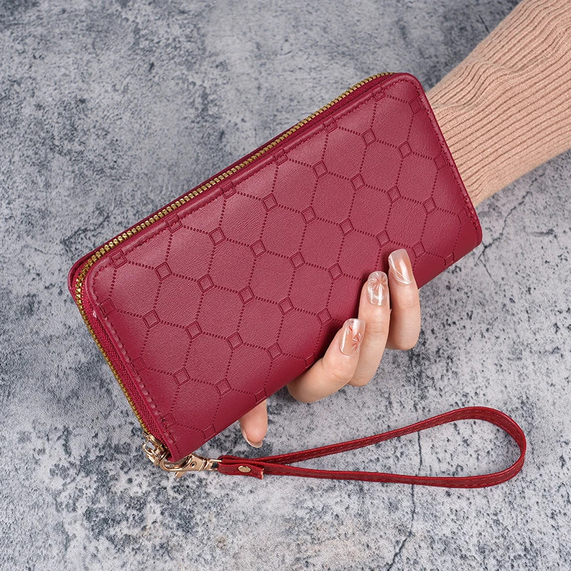New Wallet, Korean cute long coin purse. Large capacity, lady multi-card zipper.