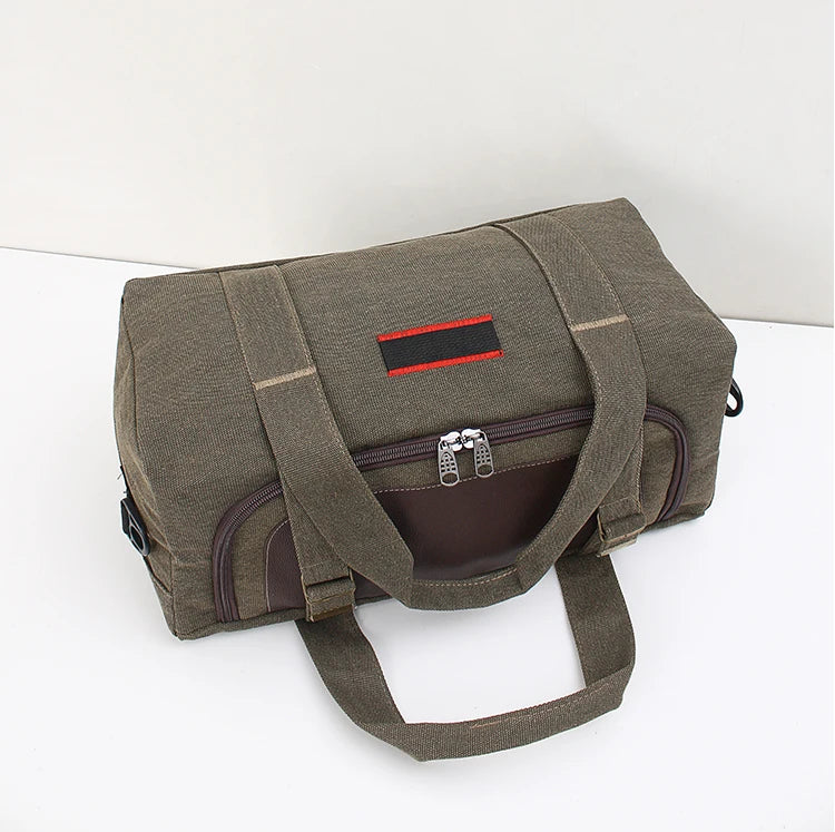 Large Capaci Canvas Travel Bag Handheld Long Distance Lage Bag for Men And Women on Busin Trips Wear Resistant Chee...