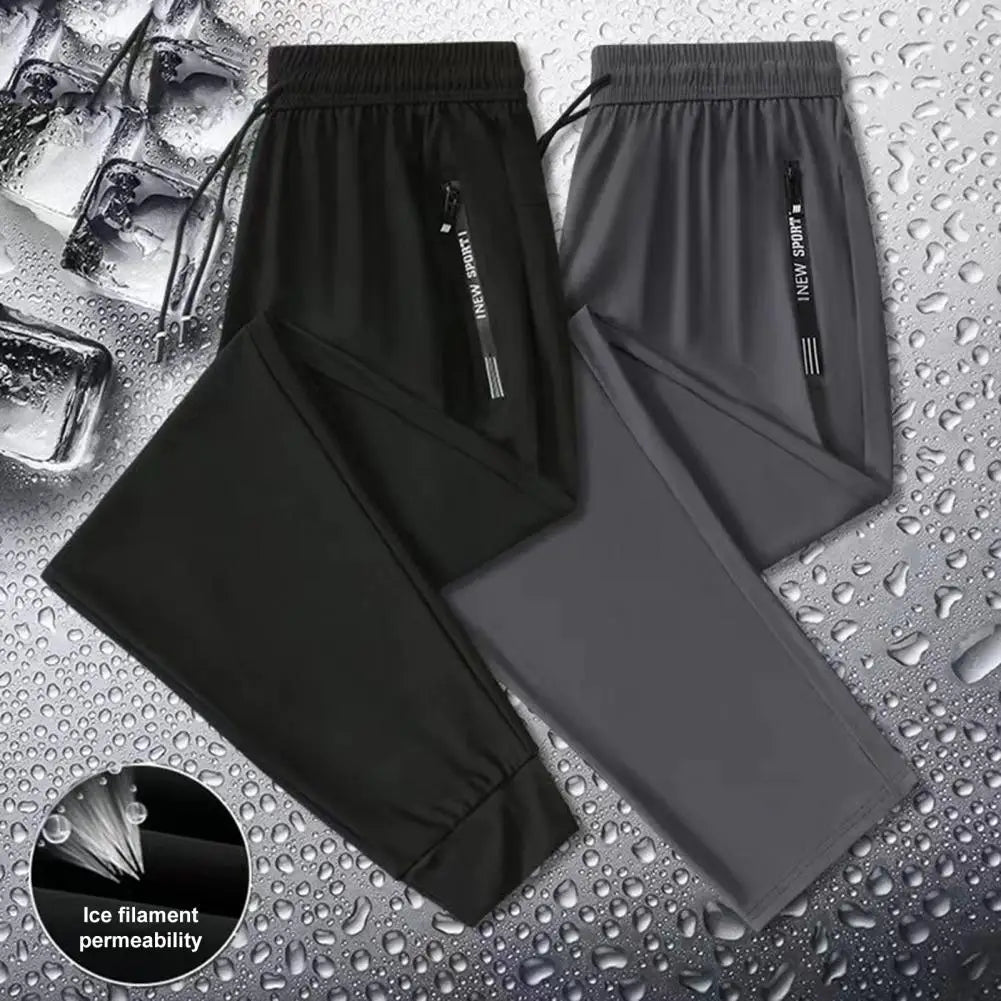 Men Pants Summer Trousers for Men Men's Quick-drying Ice Silk Sport Pants.