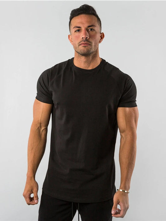 Regular Men Short Sleeve T-shirt. Casual, Joggers, Bodybuilding Tshirt. WAREHOUSE SHOP