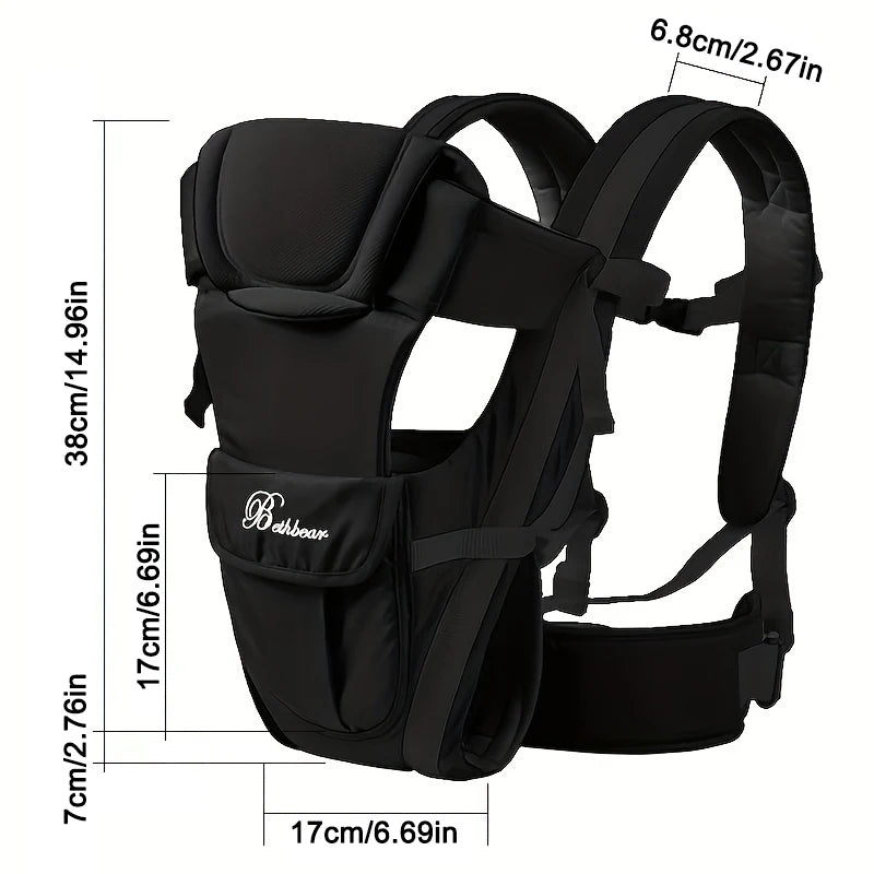 SnugCarry 4-in-1 — Ergonomic Baby Backpack Carrier Newborn to Toddler