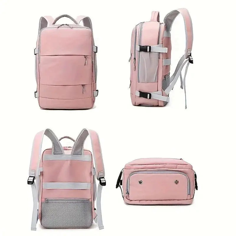 All-in-One Women’s Travel Backpack – Waterproof, Large Capacity, Multi-Compartment, Shoe Storage