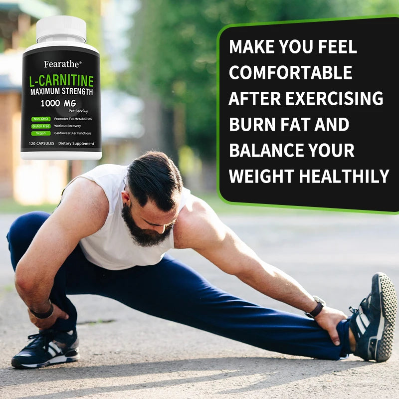Extra Strength L-Carnitine - 1000mg Per Serving - Boost Your Metabolism and Increase Performance, Dietary Supplement