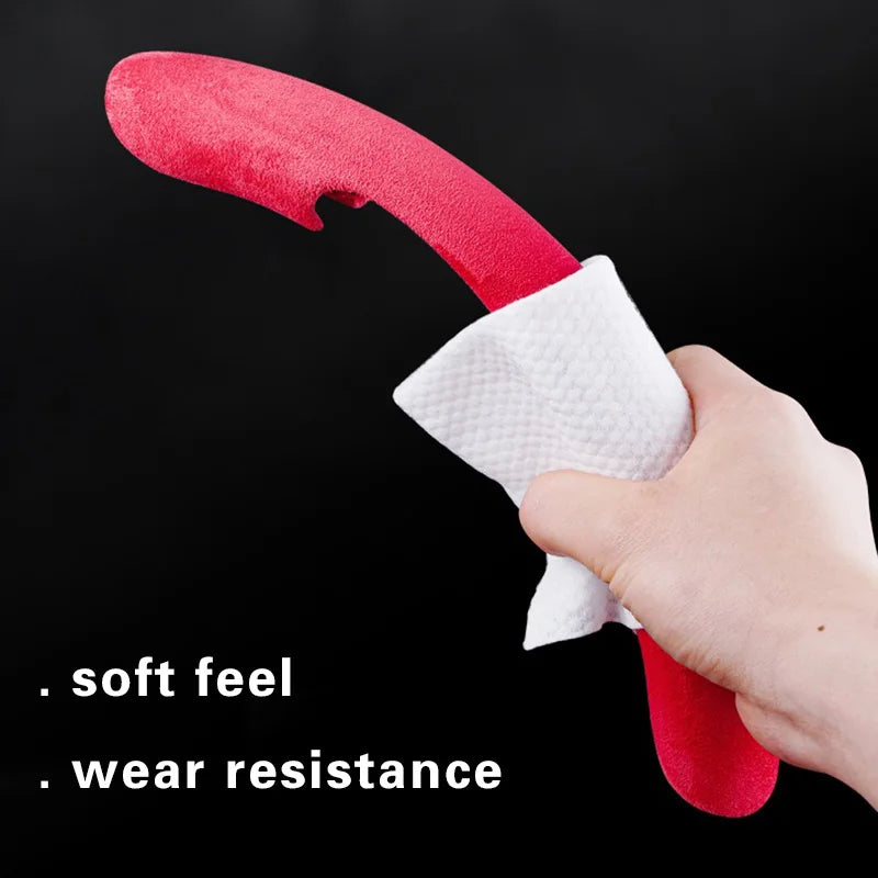 1pair Universal Suede Leather Car Steering Wheel Cover. Non-slip Card Cover Suitable for 14.5-16 Inches of Automotive Supplies.