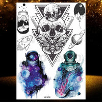 Chicano Bandit Mexico Temporary Tattoos For Men Women Fake Car Nun Tattoo religion Stickers Realistic Back Waterproof Tatoos
