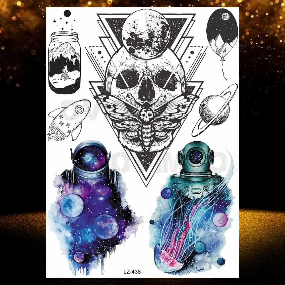 Chicano Bandit Mexico Temporary Tattoos For Men Women Fake Car Nun Tattoo religion Stickers Realistic Back Waterproof Tatoos