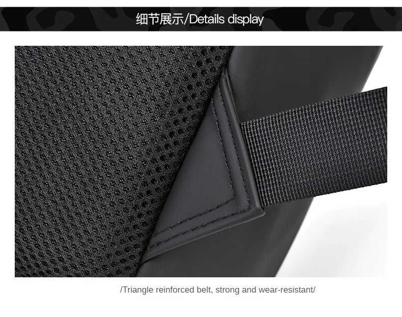 Trendy Brand Backpack Men's Bag Rhombus Laser Reflective Student School Bag Large Capacity Commuter Computer Bag