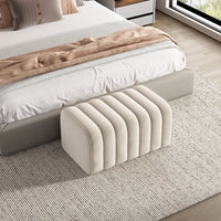 Luxury Velvet Bench - Nordic Footrest End of Bed Low Stool
