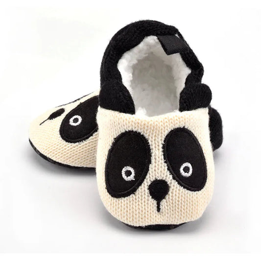Adorable Infant Slippers Toddler Baby Boy Girl Knit Crib Shoes Cute Cartoon Anti-slip Prewalker Baby Slippers WAREHOUSE SHOP
