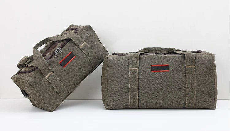 Large Capaci Canvas Travel Bag Handheld Long Distance Lage Bag for Men And Women on Busin Trips Wear Resistant Chee...