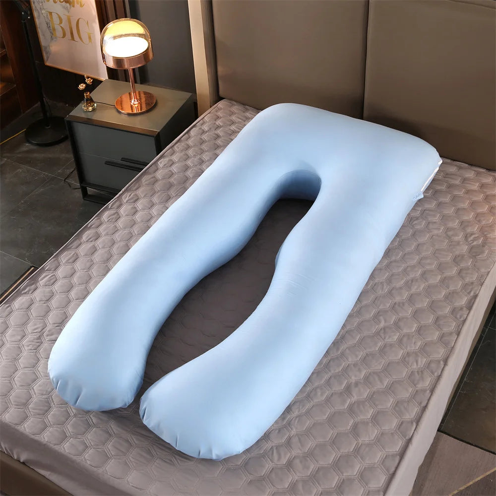 U-Shape Pregnancy Pillow — Full Body Maternity Support Cushion