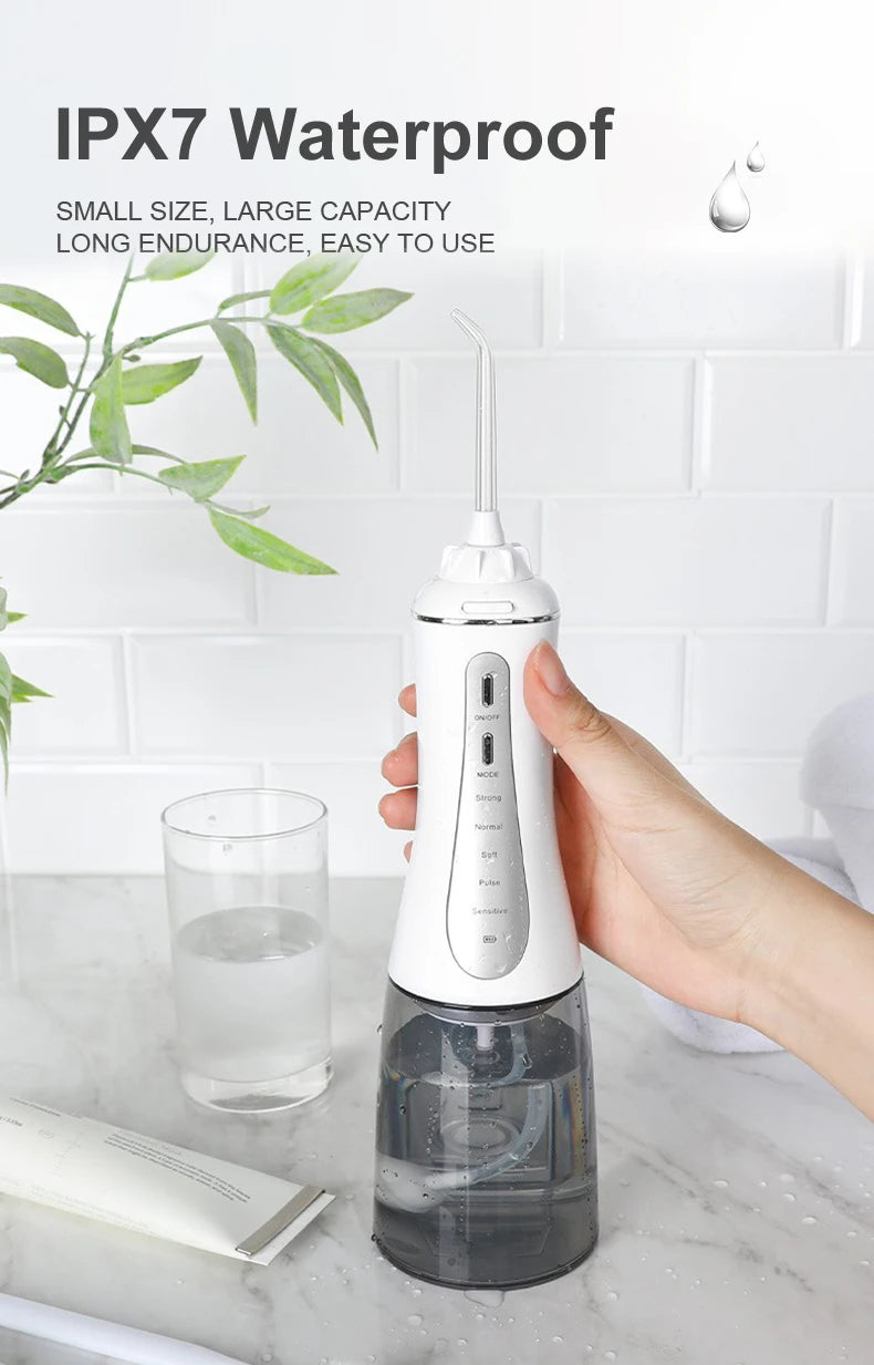New Arrival Fairywill 350ml Portable Oral Irrigator USB Rechargeable Dental Water Flosser Jet Irrigator Dental Teeth Cleaner
