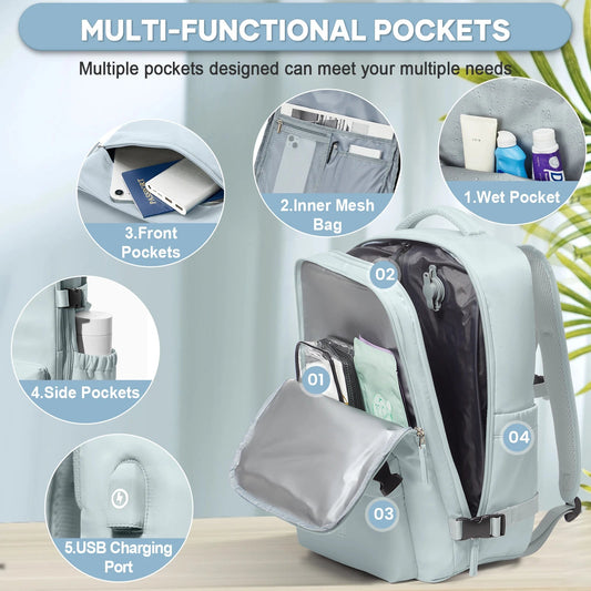 Vacuum Compression Travel Backpack – Large Capacity Foldable Hiking & Laptop Bag WAREHOUSE SHOP