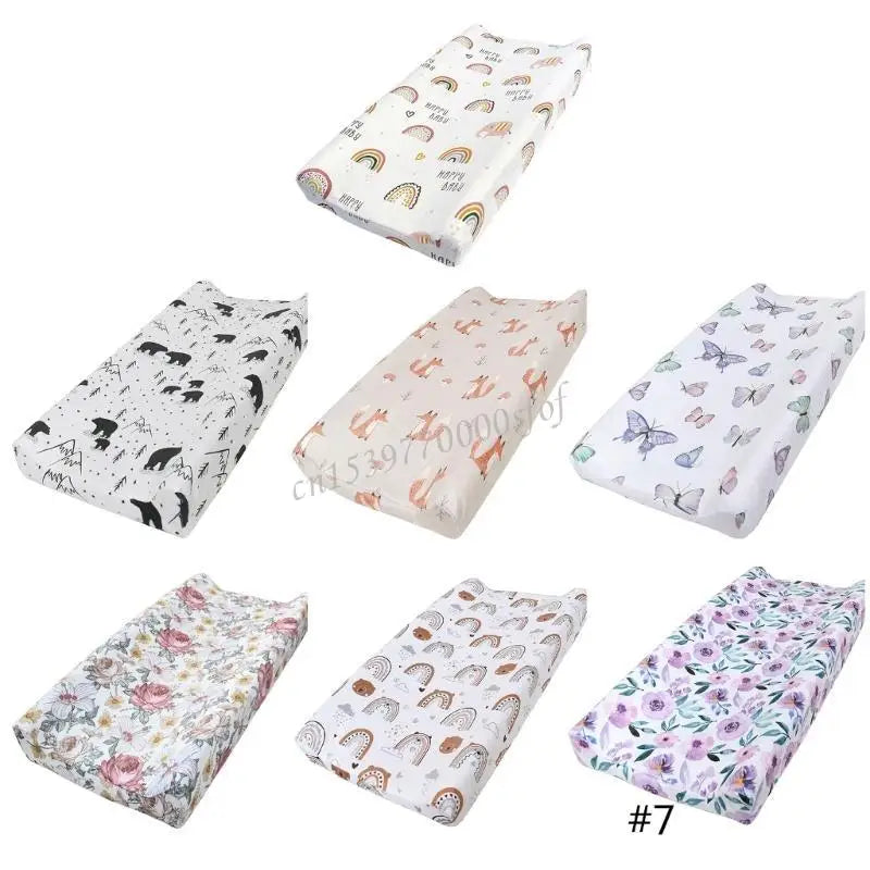 Reusable Baby Diaper Changing Pad Cover - Soft Breathable Nappy Mat