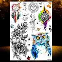 Chicano Bandit Mexico Temporary Tattoos For Men Women Fake Car Nun Tattoo religion Stickers Realistic Back Waterproof Tatoos