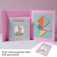 Magnetic Wooden Tangram Puzzle - Montessori Educational Kids Gift