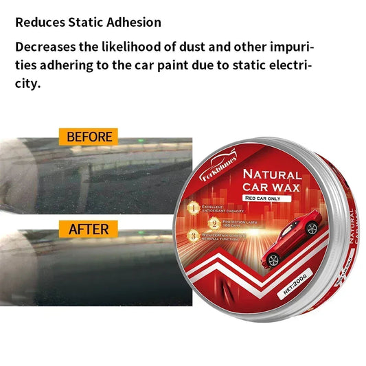 Red Color Car Wax Crystal Plating Set Hard Auto Wax Paint Care Coating Tiny Scratch Repair Car Polisher with Sponge WAREHOUSE SHOP