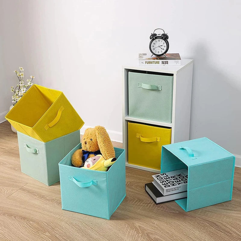Non-woven Fabric Foldable Storage Box Drawer Style Clothing Organizer Box Clothes Storage Cabinet Organizer Box