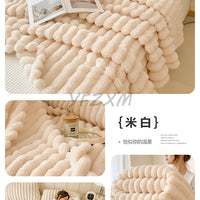 Striped Flannel Blanket – Cozy Bed Sheet & Sofa Throw
