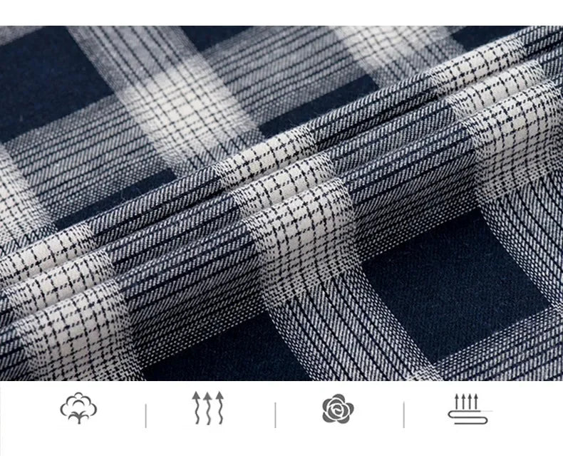 Men Flannel Plaid Shirt. Soft Comfort Slim Fit Styles Brand for Official and Casual Long Sleeve Shirts