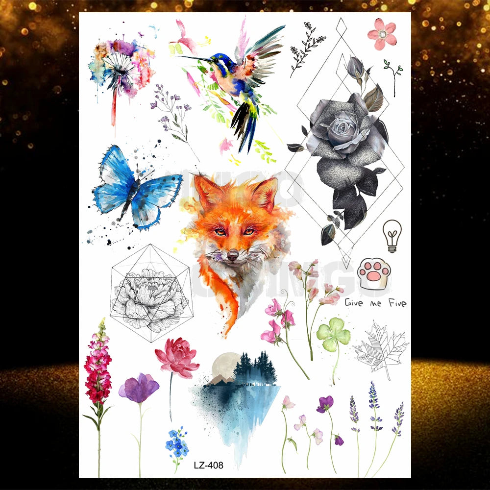 Chicano Bandit Mexico Temporary Tattoos For Men Women Fake Car Nun Tattoo religion Stickers Realistic Back Waterproof Tatoos