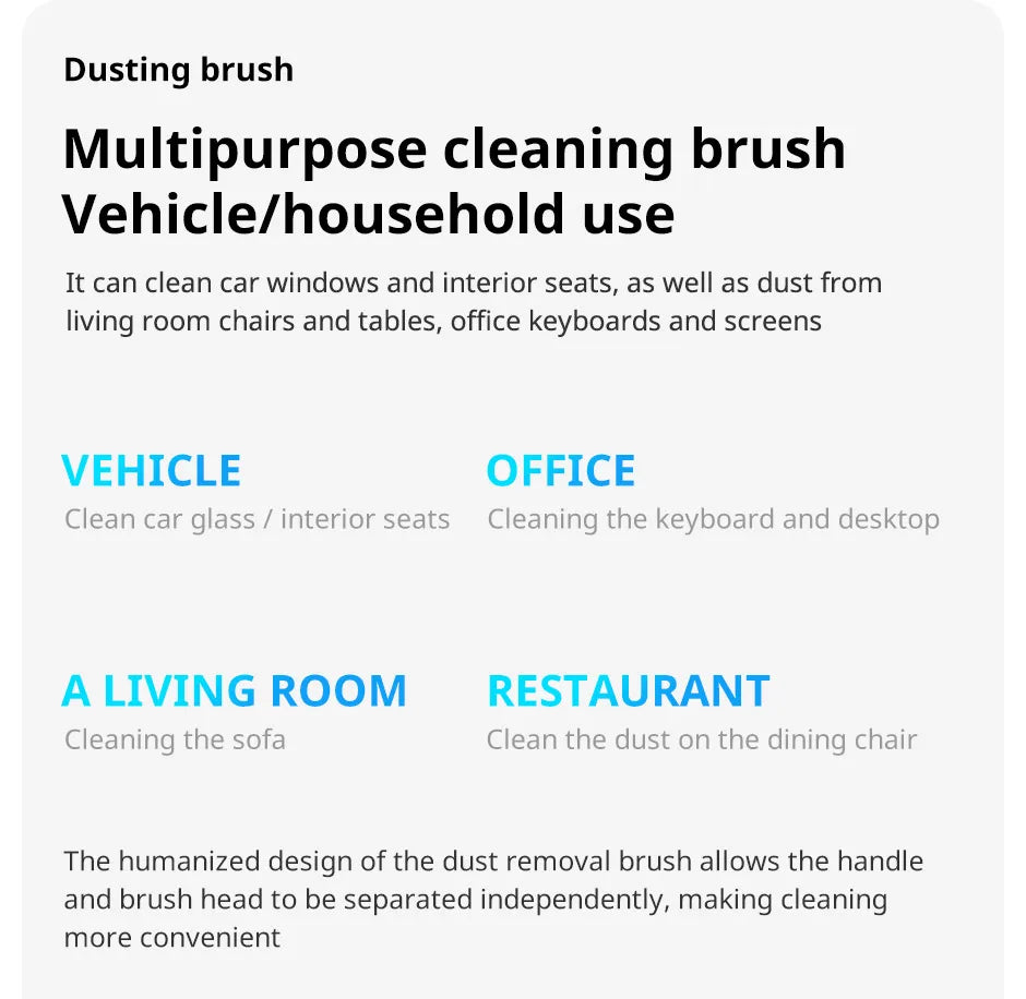 Multifunctional Car Collector Cleaning Dusts Mop Bristles Strong Water Absorption Vehicle Cleaning Wax Mop Brush Car Wash