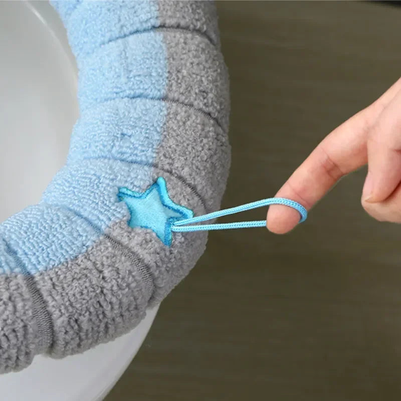 Winter toilet seat cushions bathroom toilet seat cushions handle thicker soft washers with toilet seat insulation accessories WAREHOUSE SHOP