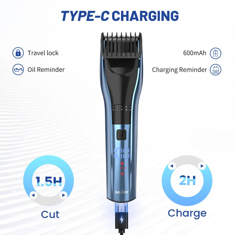 Original Sejoy rechargeable Hair Clipper Kit For Men.