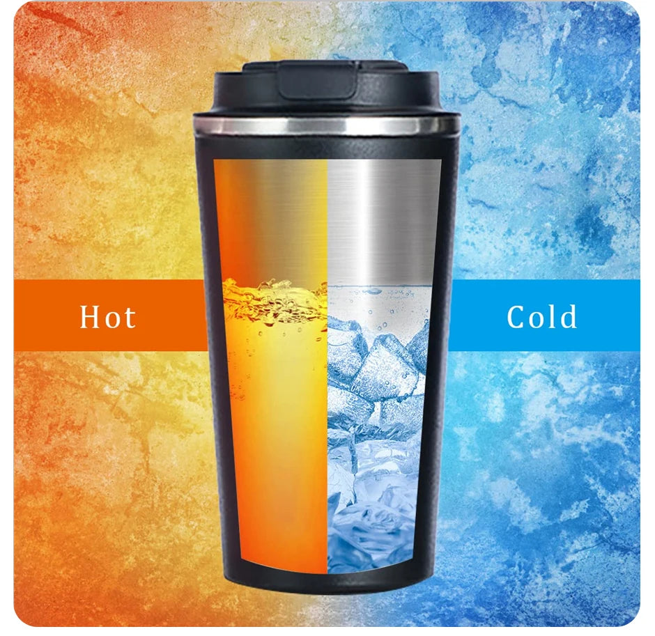 Smart Stainless Steel Coffee Tumbler Thermos Cup, Intelligent Temperature Display, Portable Travel Mug 380ml 510ml