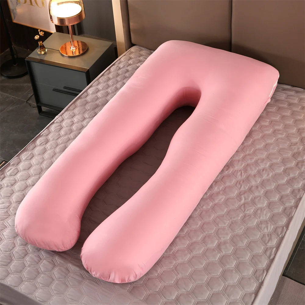 U-Shape Pregnancy Pillow — Full Body Maternity Support Cushion