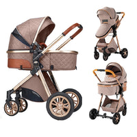 Baby Stroller 3-in-1 Lightweight stroller Travel System Multifunctional Pram with Aluminum Frame Compact Stroller for Newborn
