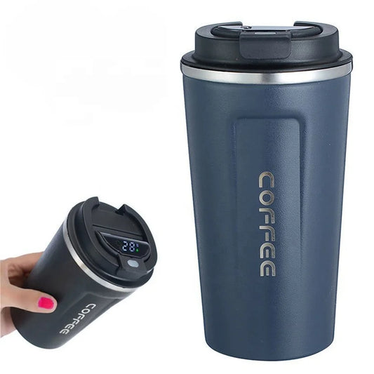 Smart Stainless Steel Coffee Tumbler Thermos Cup, Intelligent Temperature Display, Portable Travel Mug 380ml 510ml