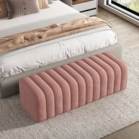 Luxury Velvet Bench - Nordic Footrest End of Bed Low Stool