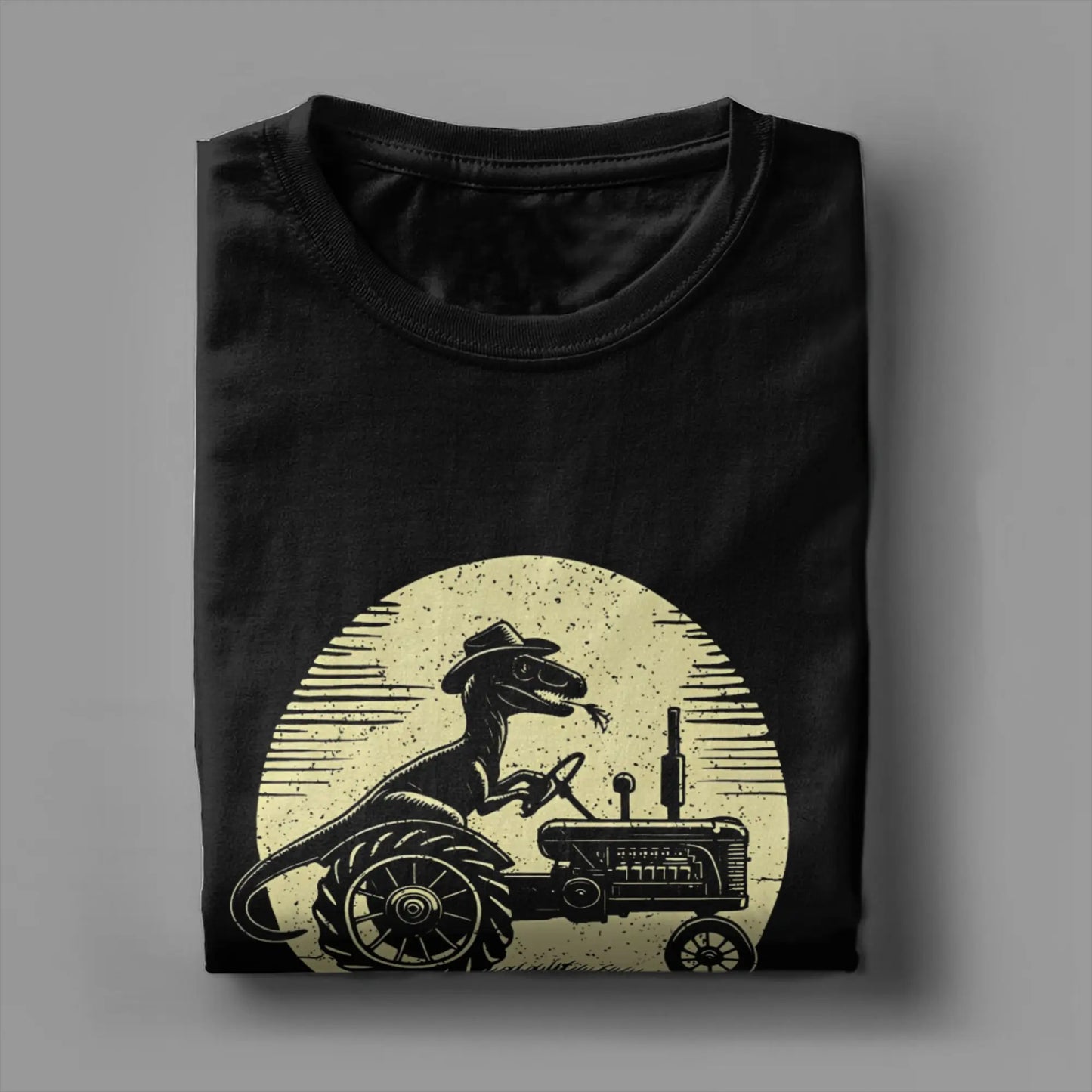 Men's Pure Cotton T-shirt VelociTractor designed Top. Crew Neck, Tee Shirt idea of Gift, casual.