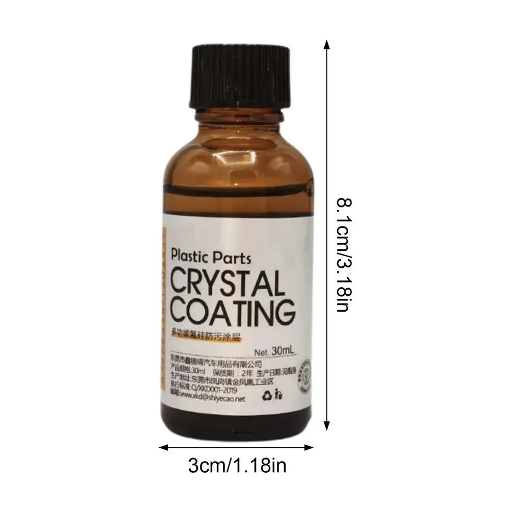 Car Leather Restorer 30ml Back To Black Plastic Parts coating agent Interior Refurbish Leather Renovator Trim Shine Protectant