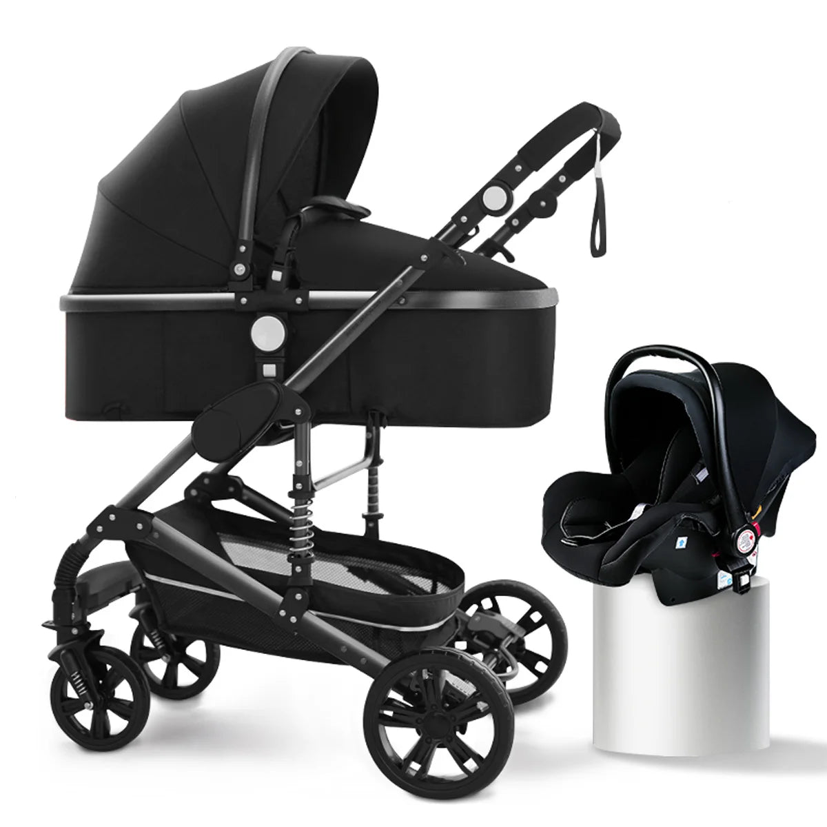 Baby Stroller 3-in-1 Two-Sided - High Landscape Folding All-Season Pram