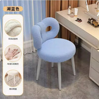 Nordic Modern Cream Makeup Stool Simple Style Bedroom Dressing Stool for Home Living Room - Advanced Design