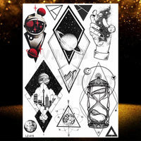 Chicano Bandit Mexico Temporary Tattoos For Men Women Fake Car Nun Tattoo religion Stickers Realistic Back Waterproof Tatoos