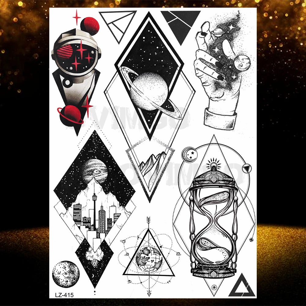 Chicano Bandit Mexico Temporary Tattoos For Men Women Fake Car Nun Tattoo religion Stickers Realistic Back Waterproof Tatoos
