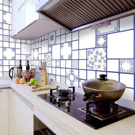 Thicken Floor Stickers Self-adhesive Waterproof Bathroom Floor Stickers Non-slip Home Wallpaper Wear-resistant Kitchen PVC WAREHOUSE SHOP