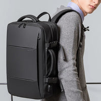 Stylish BANGE Travel Backpack – Business Laptop Backpack 17.3” Expandable, Waterproof, USB Charging, Large Capacity WAREHOUSE SHOP