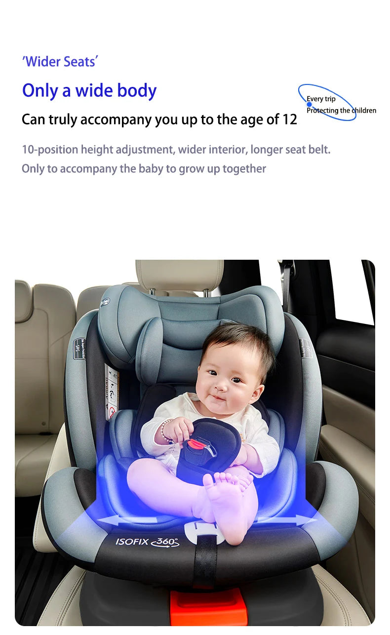 Baby Car Seat ECE R129 Certified Baby Car Seat with ISOFIX Suitable for Newborns 360° Rotation Baby Travel System Adjustable Recline and Soft Padding The Ultimate Safety Essential for Your Baby's Travel New Model Baby Car Se