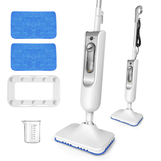 Electric Steam Mop, with 120 Degree Rotatable Head for Floor Cleaning, 5000W Steam Cleaner, 400ML Water Tank. Quality Handheld Mop