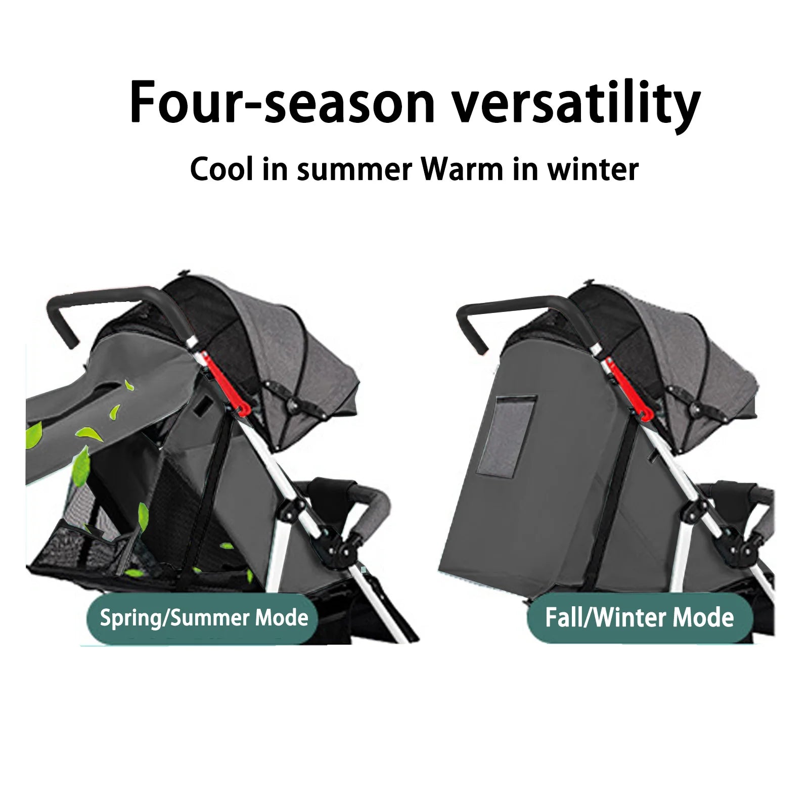 Multifunction Baby Stroller Portable Folding Travel Buggy Safety Certified Lightweight for Babies