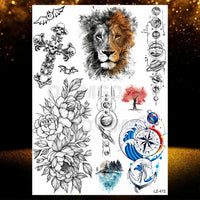 Chicano Bandit Mexico Temporary Tattoos For Men Women Fake Car Nun Tattoo religion Stickers Realistic Back Waterproof Tatoos