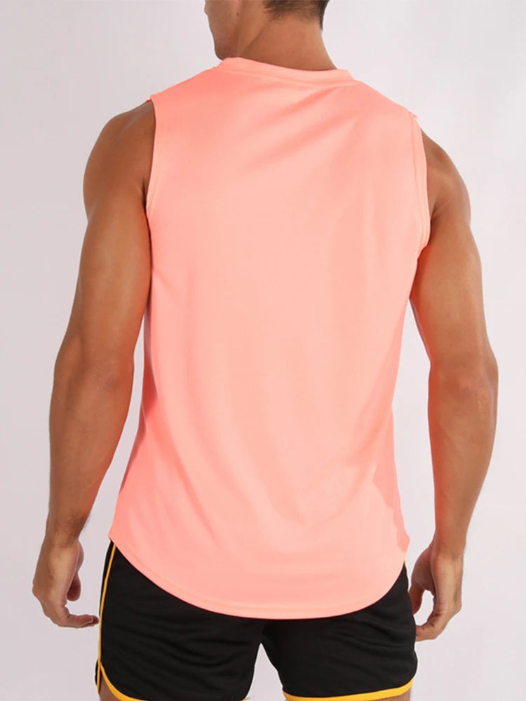 Men's Sleeveless Fitness Vest top. Men's Clothing for Fitness And Running