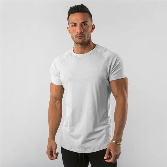Regular Men Short Sleeve T-shirt. Casual, Joggers, Bodybuilding Tshirt. WAREHOUSE SHOP